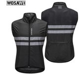 Wosawe - Maillot de ciclismo sin mangas, resistente al viento, transpirable, para montar en bicicleta de montaña, chaqueta deportiva para hombre y mujer M