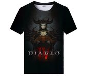 Camisetas con estampado 3D de Game Diablo 4 para hombre y mujer, camisetas de manga corta, ropa de calle Harajuku, camiseta de gran tamaño, camisetas para niños, ropa XL