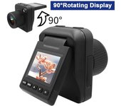 Cámara de lapso de tiempo para exteriores, grabadora de cámara de lapso de tiempo impermeable de 32MP 4K con rotación de 90 grados negro