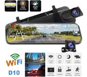 10  4G cámara DVR para coche GPS FHD 1080P Android 8,1 cámara de salpicadero navegación ADAS grabadora de vídeo de coche lente Dual visión nocturna WIFI Without TF Card