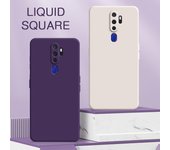 Funda de silicona líquida cuadrada de lujo para OPPO A3S A5 AX5 A7X AX7 Pro A8 A9 A9X 2020, funda protectora para cámara a prueba de golpes para teléfono OPPO A3S