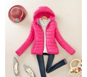 Chaqueta acolchada corta y holgada de algodón con relleno ligero de invierno para mujer M amarillo