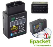 1x OBD2 Advanced ELM327 V2.1 Bluetooth Escáner de diagnóstico para automóvil