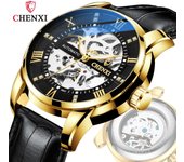 Nuevo reloj de lujo para hombres de marca TOP con caja de esqueleto de hombre reloj automático negocio de moda impermeable relojes mecánicos para hombres