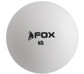 Pelotas de tenis de mesa Fox TT Darwin 3 Star (paquete de 6) One Size blanco