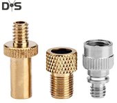 3 unids/set adaptador de válvula de bomba de aire de bicicleta boquilla de Gas de rueda de conversión francesa a americana plata/oro