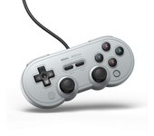 Mando de juegos USB con cable 8bitdo SN30 Pro para Windows/Switch (Versión gris) gris
