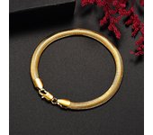 Pulseras de cadena de serpiente de 6 mm chapadas en oro de plata de ley 925 para hombre y mujer, joyería de diseñador de moda, regalos para bodas, fiestas y vacaciones, 20 cm 20cm 8inches