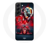 Coque pour Samsung Galaxy S21 FE Formule 1 Sebastian Vettel Pilote F1 Rouge