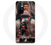 Coque Maniacase pour Xiaomi Poco M4 Pro 5G verstappen éclair Formule 1 Casque F1