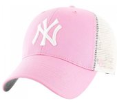 Gorra Snapback Branson Trucker 47 de los New York Yankees One Size color rosa/blanco