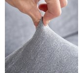 Funda de chenilla para cojín de asiento de sofá, funda elástica ajustable extraíble, funda de sofá, fundas protectoras para mascotas y niños Head pillowcase L