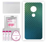 apgo Protective Skin Sticker for the back compatible with Motorola Moto E5 Play Go, Wrap Film, Foil, Vinyl - Pattern Carbon Chameleon CAKA1