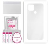 apgo Ultra Clear Protective Skin Sticker for the back compatible with Oppo A15, Wrap Film, Hydrogel Film, Flexible, Soft TPU with positioning layer ea