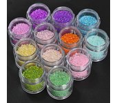 1 frasco de 10 ml de perlas de caviar 3D, diamantes de imitación, miniperlas de vidrio 3D, decoración para uñas, para el cuidado de las uñas, sin agujeros, bolas de cristal mixtas