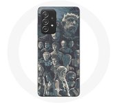 Coque pour Samsung Galaxy A33 5G Game of Thrones Saison 8 Le Trône de Fer Affiche Personnages Fond Gris