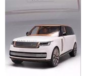 Modelo de coche todoterreno de aleación Land Range Rover SUV 2024 1/18, modelo de vehículo todoterreno de metal fundido a presión, simulación de sonido y luz, juguete de regalo para niños negro