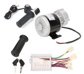 Controlador de motor de escobillas para bicicleta eléctrica de 36 V y 350 W con pantalla cuadrada y puño del acelerador