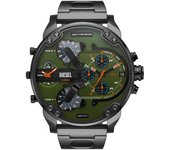 Señor diésel. Reloj Daddy DZ7477 para hombre con esfera verde y acabado en bronce 57