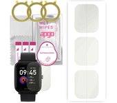 3 protectores de pantalla de hidrogel apgo MATTE para Amazfit Bip U, película de hidrogel, con capa de posicionamiento de fácil instalación