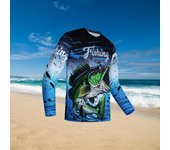 Camiseta de sol de verano para hombre, ropa de manga larga para pesca, deportes al aire libre personalizados, ropa de secado rápido O Lead Step Fitness, ropa informal S