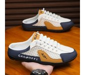 Zapatillas de verano para hombre, informales, sin cordones, de malla plana, ligeras, transpirables y combinables. 44