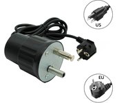 Motor para asador de barbacoa de 110 V/220 V, 2 RPM, giratorio, para parrilla de barbacoa, soporte para asador, suministros para cocina, motor eléctrico para barbacoa, EE. UU./UE us negro