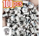 Clavos de expansión con accionamiento de martillo, remache perforador de cabeza, remaches de expansión de aleación de aluminio, tornillos de varilla de acero inoxidable, sujetadores de pared de tablero 7MM-10PCS