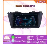 Radio estéreo para coche inalámbrico Carplay para Mazda 5 2010-2015 reproductor de vídeo Multimedia Android navegación GPS WIFI 4 + 64GB 2+32GB
