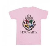 Camiseta de algodón con escudo de Hogwarts para niñas de Harry Potter 9-11 Years blanco
