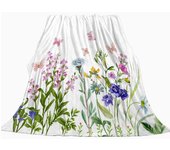 Manta de franela con tema de serie de flores simples, suave, ligera, cálida para sala de estar, dormitorio, cama, sofá, niños, adultos, regalos 80*120cm