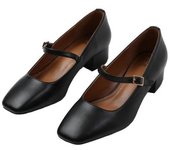 ¿Dónde está eso de los zapatos de corte de tacón bajo y ancho con punta cuadrada Oslo para mujer/señoras? 6 UK Wide plata