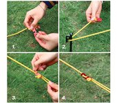 10 tensores de cuerda para tienda de campaña, tensores de lona para tienda de campaña, hebillas de cuerda resistentes al viento, ajustadores de cuerda para toldo. rojo