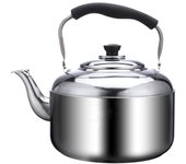 Hervidor de agua portátil de 3 l, 4 l, 5 l, 6 l y 8 l con silbatos para estufas de gas, de acero inoxidable, con silbatos. CHINA&3L