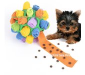 Juguete para perros Blast Ball: Rompecabezas interactivo de goma para oler y encontrar comida Blast Ball
