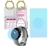 2x apgo HD HQ FLEX Ultra-Clear Screen Protector for Google Pixel Watch 2, Hydrogel Film, Flexible, Soft TPU with positioning layer easy installation