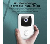 Timbre vídeo remoto de la cámara inalámbrica del timbre de Tuya WIFI con el control 2Way o del APP de la ayuda del carillón blanco