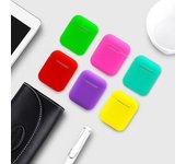Funda protectora de silicona TPU suave a prueba de golpes para Airpods 1 accesorios protectores de cubierta de auriculares airpods negro