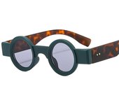 Gafas de sol redondas de moda para hombres y mujeres, gafas de sol Retro Punk, gafas de sol
