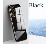 Funda de teléfono chapada de lujo para Xiaomi 12 Pro, funda de silicona para Xiaomi mi 12 lite mi12 12Pro 12x mi 11 lite 12T 10 t pro lite For Xiaomi 12 negro