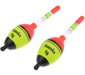 Flotador de pesca luminoso, boya de roca Vertical, corcho de plástico, 5g, 2 uds. 5g