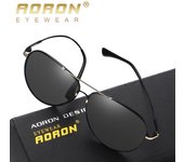 AORON Marco de metal Gafas de sol polarizadas Gafas de moda para hombres Gafas de diseño de marca clásica Gafas para exteriores oro