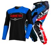 Conjunto de equipo de motocross para niños de 4, 5, 6, 7, 8, 9, 10, 11, 12 y 13 años, kit de camiseta y pantalón para niño y niña, traje de carreras todoterreno, enduro, MX y MTB M-22