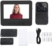 Sistema de intercomunicación con timbre y video inalámbrico WiFi, cámara con timbre y video de 1080P con monitor y audio bidireccional