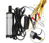 Bomba de transferencia de combustible sumergible eléctrica de 12 V CC para aceite diésel, agua, combustible, bomba de transferencia portátil para bomba de agua