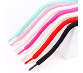 Cordones redondos de 8 mm de grosor para zapatillas de running, 1 par, 100/120/140/160 cm, botas, accesorios para zapatos. 100cm negro