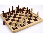 Juego de ajedrez de madera - Para adultos - Juego de mesa - Duración 30 min