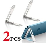 Soporte magnético ultrafino y plegable para teléfono móvil, soporte de aleación de metal para escritorio, soporte universal para teléfono