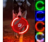 3 Modes Light Dog Flying Discs LED luminous Pet Luminous Flying Discs Dog Trainning  Toy  Dog Toy Yellow light