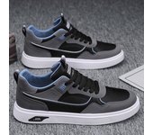 Zapatos de verano cómodos y de moda transpirables con suela de cien estudiantes, zapatos casuales de cuero para hombre, zapatos blancos pequeños antideslizantes deportivos 39